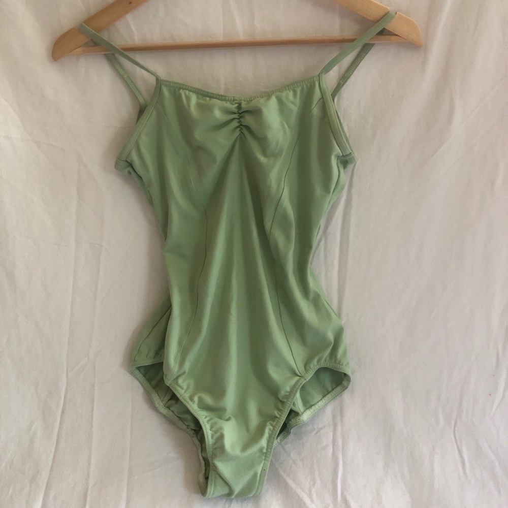 Mint green leotard